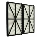 Alovez - lot de 2 panneaux filtres pour robot tiger shark - rcx70101pak2 - noir