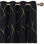 Alovez - lot de 2 rideaux � ?illets pour fen�tre de cuisine, occultants et thermiques, design moderne, ...