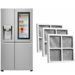Alovez - 3 pices -  air de rechange lg pure n fresh pour rfrigrateur, filtre  air de rfrigrateur, ...