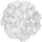 Alovez - 38cm lot de 6 sets de table ronds argentés pour table à manger, napperons en vinyle pressé pour ... Alovez - 38cm lot de 6 sets de table ronds argentés pour table à manger, napperons en vinyle pressé pour ...