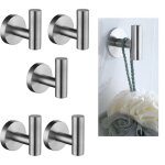 Alovez - 5 pièces home patère à crochets pour peignoir salle de bain wc porte manteau serviette chapeau ... Alovez - 5 pièces home patère à crochets pour peignoir salle de bain wc porte manteau serviette chapeau ...
