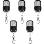 Lot de 5 tlcommandes universelles auto - apprenantes pour portail automatique et garage frquence 433, ...