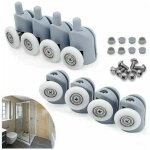 Alovez - lot de 8 roulettes coulissantes porte, 23mm galet rouleau roulette roue pour cabine salle de ...