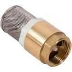 Alovez - 88 x 37mm clapet crepine anti retour 1'' - avec crpine en acier inoxydable et vanne  sens ...
