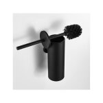 Brosse toilettes wc suspendu noir avec support de brosse, balai toilette wc en acier inox 304  manche ...