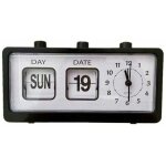 Alovez - generic manual flip clock calendrier rappel horloge de chevet horloge num�rique pour