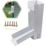 Alovez - kit collecteur eau de pluie, rcuprateur eau gouttiere rectangulaire, systme de collecte des ...