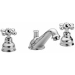 Alovez - mlangeur lavabo 3 trous rtro chrom vidage automatique 11 / 4