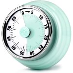 Alovez - minuterie de cuisine, 60 minutes, mécanique, magnétique, sans pile, avec alarme de 72 db Alovez - minuterie de cuisine, 60 minutes, mécanique, magnétique, sans pile, avec alarme de 72 db