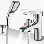 Alovez - mitigeur de douche robinet de douche robinet monotrou � double usage chaud et froid alliage, ...