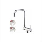 Alovez - mitigeur d'vier bec rabattable 360 rotatif en acier nickel bross robinet cuisine repliable ...