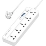Alovez multiprise avec 6 ports usb et prises multiple, rallonge electrique avec protection parafoudre, ...