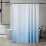 Rideau de douche original anti moisissure en tissu lavable en machine grand store de baignoire impermable ...