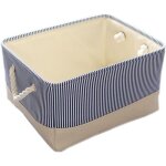 Alovez - panier décoratif seau de rangement rectangulaire en tissu avec poignées pour ranger les vêtements ... Alovez - panier décoratif seau de rangement rectangulaire en tissu avec poignées pour ranger les vêtements ...