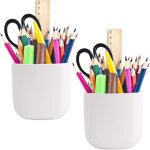 Alovez - pot  crayons mural autocollant, pot  stylos, pot  marqueurs, organiseur de rangement pour ...