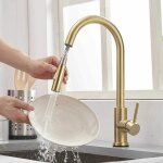 Alovez - robinet salle de bain lavabo haut cascade bec pour vasque, mitigeur eau froide et chau moderne ...
