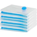 Sac sous vide vetement aspirateur 6x taille s (60x40cm) - voyages rutilisables pour matelas, vtements ...