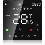 Alovez thermostat intelligent wifi tuya pour plancher chauffant �lectrique, compatible avec chaudi�res ...