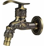 Alovez - tigrezy robinet exterieur jardin robinet en laiton antique, robinet mural vintage, antique cuivre ...