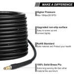 Alovez - tuyau pour nettoyeur haute pression karcher k2 k3 k4 k5 k6 k7 - 10m - flexible quick connect ...