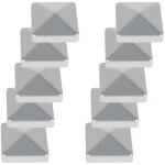 Alovze 10x capuchon de poteau large gamme d'applications clture de protection chapeau pyramide pour ...