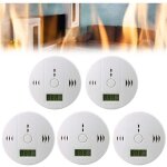 Alovze 5x d�tecteur de fum�e de monoxyde de carbone, d�tecteur de fum�e, alarme de monoxyde de carbone ...
