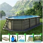 Altanka - piscine en bois nemo 7, 3x3, 97 - h. 1, 45 m cadre en m�tal, sans dalle b�ton