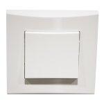 Alternative elec - inter va et vient blanc 10a 250v encastr� connexion auto fixation vis complet avec ...