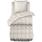 Altobuy - belem - couette imprime motifs ethniques 140x200 cm + 1 taie d'oreiller 60x60 cm