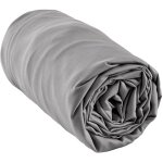 Altobuy - dalia - drap housse 140x190cm 100 % viscose de bambou granit
