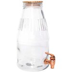 Distributeur boisson avec robinet 3, 8 l - fontaine � eau et cocktail - bol � punch - fontaine pour limonades ...