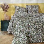 Altobuy - isia - parure de lit imprim� floral housse de couette 200x200cm + 2 taies d'oreiller