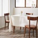 Altobuy - joel - nappe rectangulaire 150x350cm gaze de coton vichy coloris pampa Altobuy - joel - nappe rectangulaire 150x350cm gaze de coton vichy coloris pampa