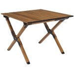 Altobuy - kampa - table basse pliante de camping en mtal imitation bois avec sac de transport