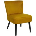 Altobuy - konae - fauteuil crapaud en velours ctel ocre