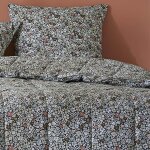 Altobuy - megan - couette imprime fleurs 140x200 cm + 1 taie d'oreiller 60x60 cm