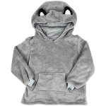 Altobuy - sweat � capuche plaid loup gris 4 - 6ans pliable en coussin