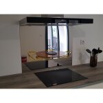 Alucouleur - crédence inox miroir h 65 cm x l 80 cm de 1mm Alucouleur - crédence inox miroir h 65 cm x l 80 cm de 1mm