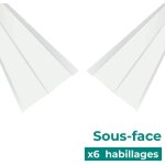 Lot de 6 habillages de sous - toiture en aluminium - b3 - aluhome