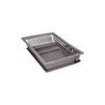 Aluminium et plastique - aluminium et plastiq - gouttoir vaisselle + plateau 49x36 silver