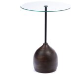 Hellin - amadeus - bout de canap� porto en verre
