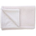 Plaid enfant crme et or 100x75 cm - amadeus