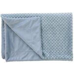 Plaid enfant rtro bleu 100x75 cm - amadeus