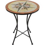 Amlie table bistrot, dessin toile salon de jardin bistrot, table bistrot mosaique pour jardin / balcon ...