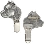 American staffordshire terrier, amstaff, amstaf i - broche avec clip, porte - dossard, cadeau pour exposition ...