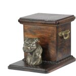 American staffordshire terrier, amstaff, amstaf ii - une urne pour les cendres de chien avec une statuette, ... American staffordshire terrier, amstaff, amstaf ii - une urne pour les cendres de chien avec une statuette, ...