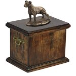 American staffordshire terrier, amstaff, amstaf iii - urne pour cendres de chien, urne avec statuette, ... American staffordshire terrier, amstaff, amstaf iii - urne pour cendres de chien, urne avec statuette, ...