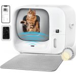 Cura 3 bac  litire autonettoyant 60 l, surveillance par application et protection brevete contre les ...