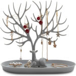 Amokee pr�sentoir � bijoux en bois, arbre � bijoux d�coratif, rangement de colliers, support de bracelet, ...