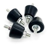 Amortisseurs � goujons en caoutchouc 4 x 3 x 3 cm, lot de 4, isolateurs antivibrations en caoutchouc, ...